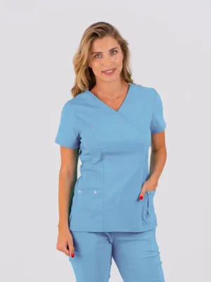 Ženska bluza Super Stretch – Svijetlo plava - BTS medicinske uniforme