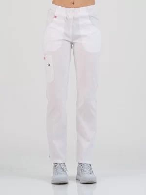 Ženske Pantalone Super Stretch - Bijele- BTS medicinske uniforme