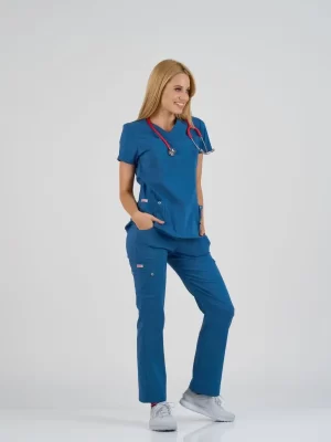 Ženske Pantalone Super Stretch - Petrolej - BTS medicinske uniforme