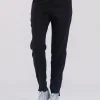 Medicinske pantalone SuperStretch slim crne boje – udobne i rastezljive za medicinsko osoblje, brenda BTS medicinskih uniformi