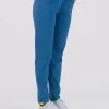 Medicinske pantalone SuperStretch slim petrolej boje – udobne i rastezljive za medicinsko osoblje, brenda BTS medicinskih uniformi