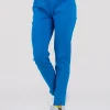 Medicinske pantalone SuperStretch slim rojal plava boja – rastezljive i udobne za medicinsko osoblje, brenda BTS medicinskih uniformi