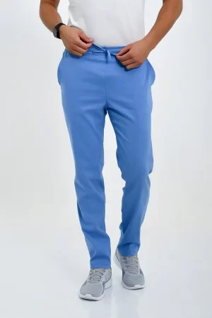 Muške Pantalone Super Stretch – Svijetlo plave - BTS medicinske uniforme