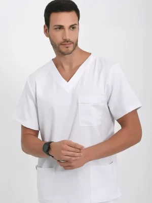 Muške Pantalone Super Stretch – Bijela - BTS medicinske uniforme