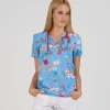 Ženska Bluza Print – Sky - BTS medicinske uniforme