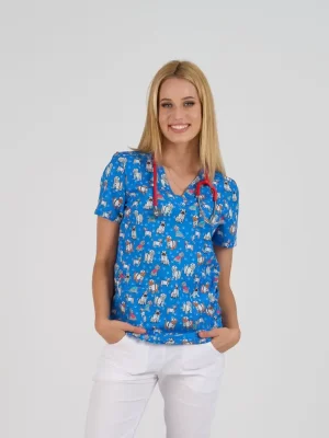 Ženska Bluza Print – Vet - BTS medicinske uniforme