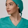 Jednobojne SuperStretch kapice – Azzurro Mint - BTS uniforme