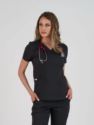 Ženska Bluza Mia – Crna - BTS medicinske uniforme