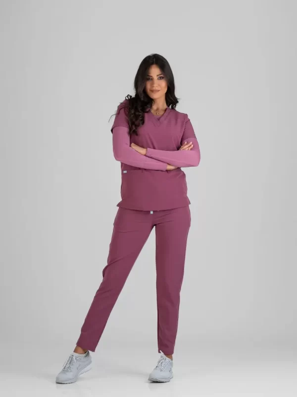 Ženska Bluza Active One – Burgundy - BTS medicinske uniforme