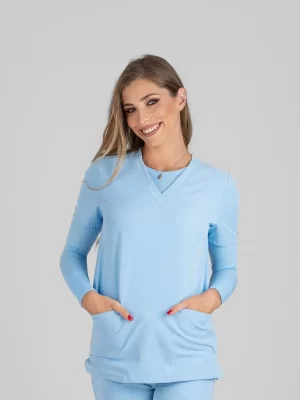 Ženska Bluza Ella – Sky Blue - BTS medicinske uniforme