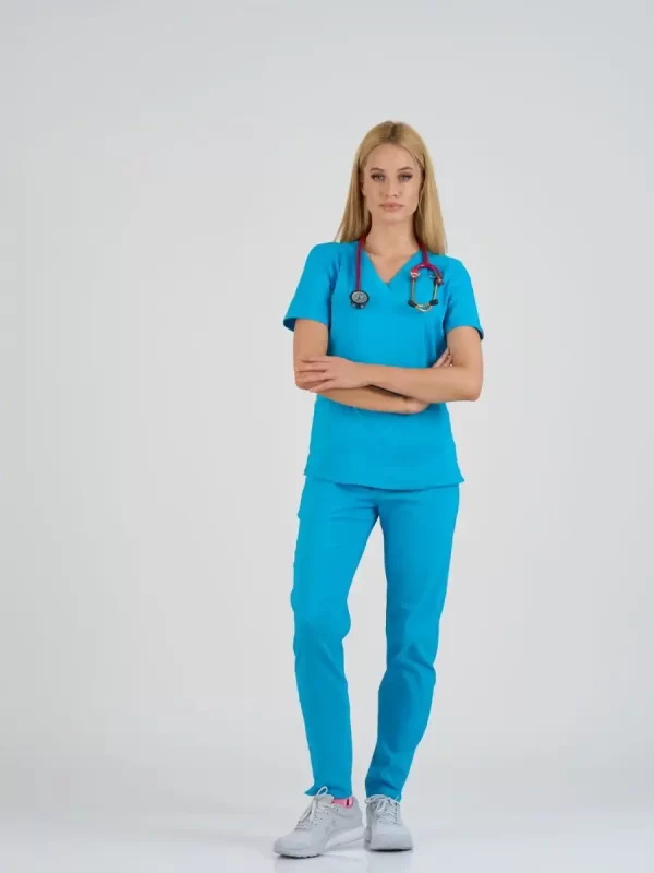 Pantalone Super Stretch Slim - Tirkizne - BTS medicinske uniforme