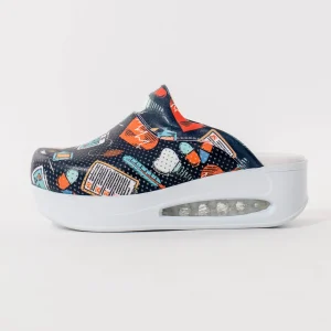 Air max crne ženske klompe sa medicinskim printom