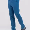 Medicinske pantalone SuperStretch petrolej boje – rastezljive i udobne za medicinsko osoblje, brenda BTS medicinskih uniformi