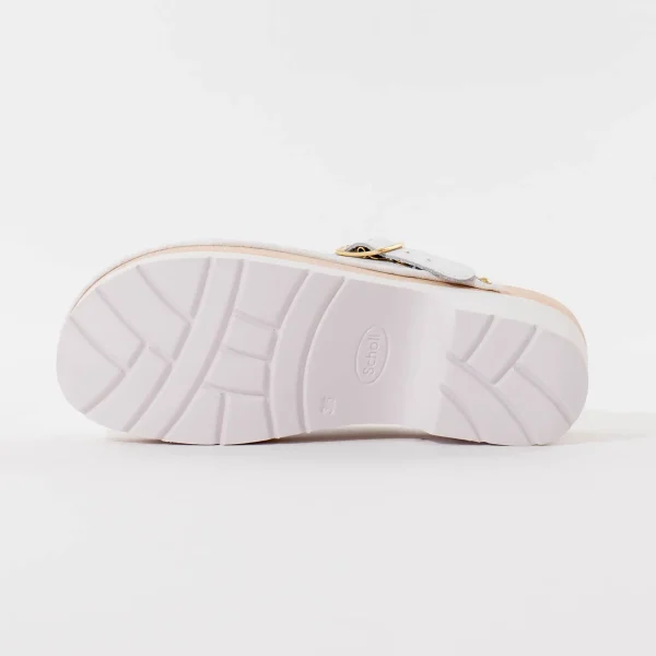 Muške Scholl klompe Supercomfort - Bijele