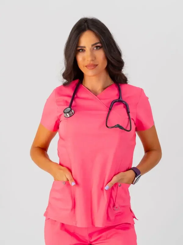 Ženska Bluza Super Stretch - Neon Coral