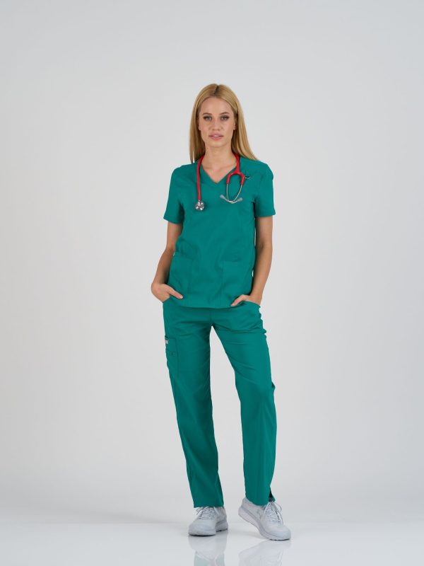 Ženske Pantalone Super Stretch - Shiny Green