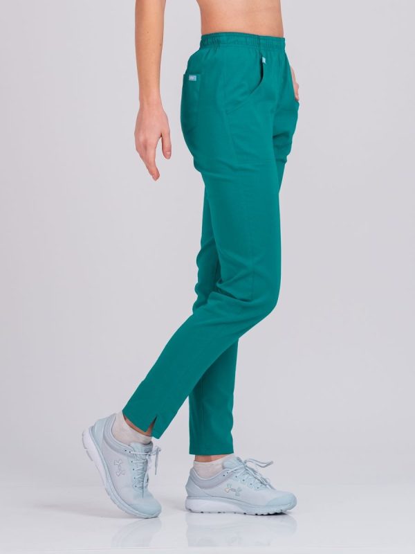 Ženske Super Stretch slim pantalone -  Shiny Green