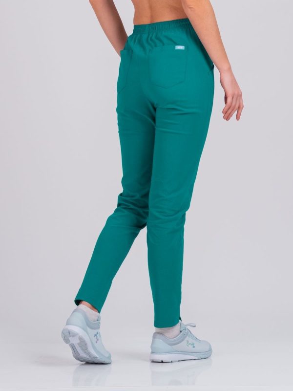 Ženske Super Stretch slim pantalone -  Shiny Green